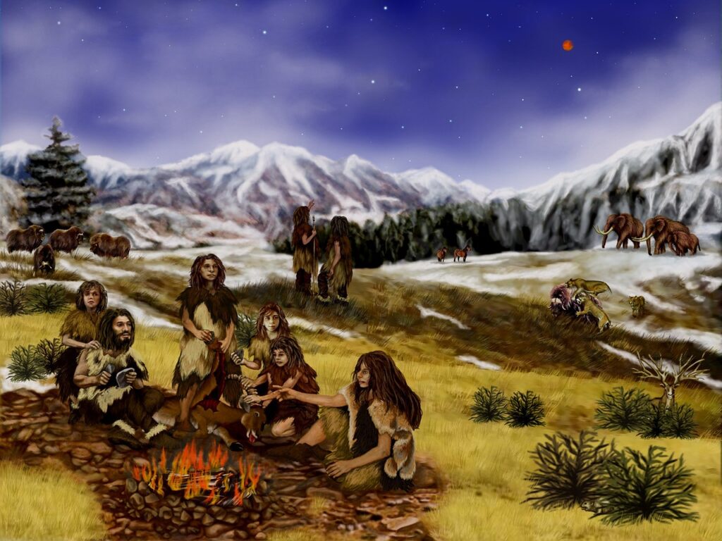 neanderthals, prehistoric, mountains-96507.jpg